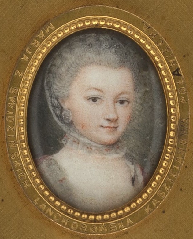 Owalny portret kobiecy.